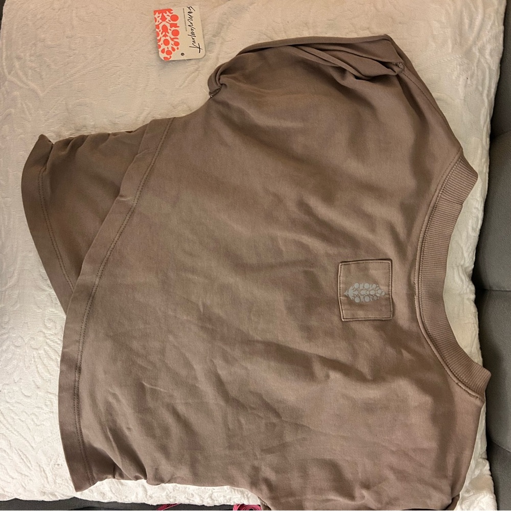 FP Movement by Free People Brown Short Sleeve Tee